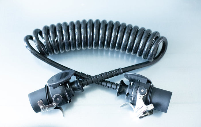 Wolfram 7-pins ABS/EBS spiraalkabel truck-aanhanger