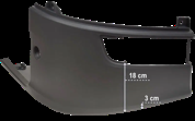 Bumper links 33 cm Scania P/G/R/T / New Generation